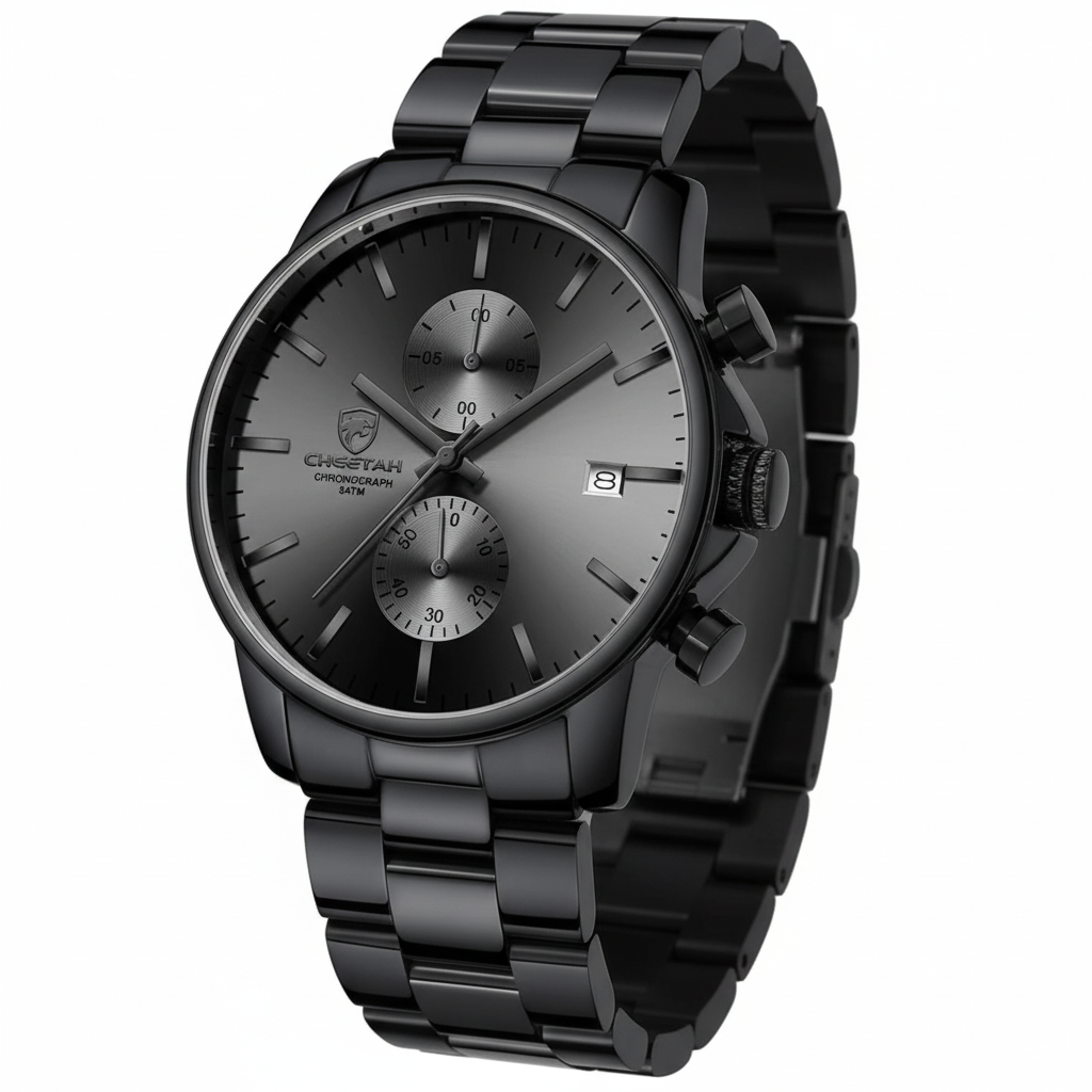 Orologio Cheetah Nero Alta Qualità