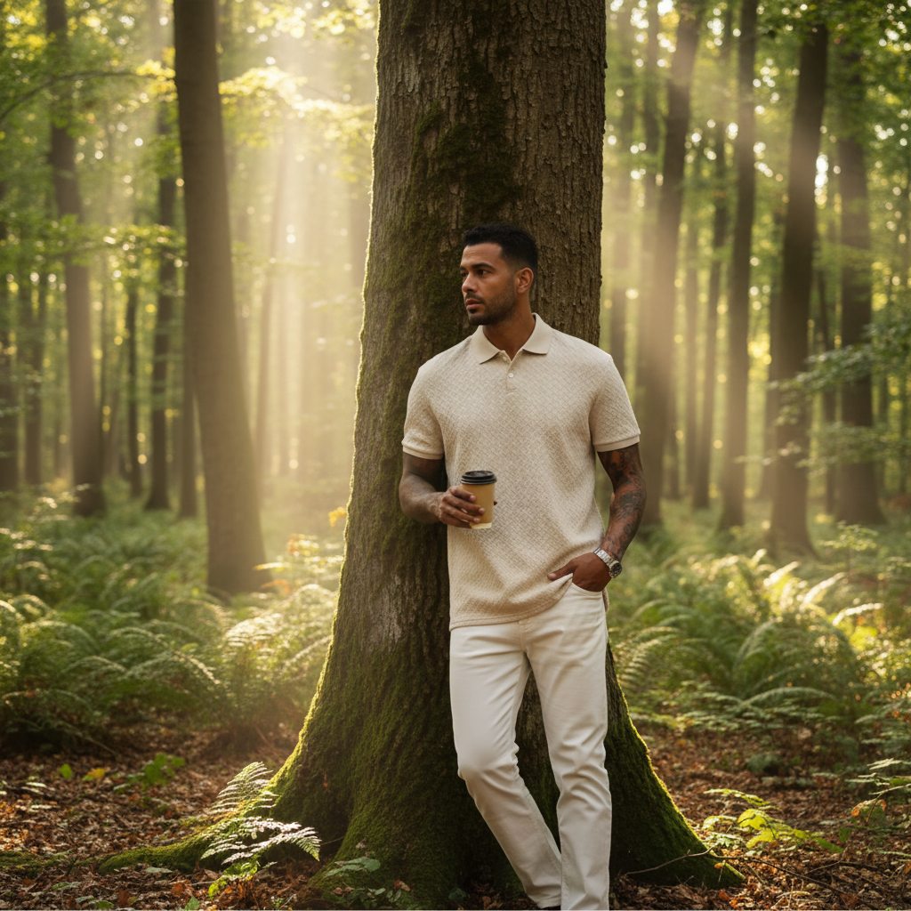 Polo bianca texture - alta qualità