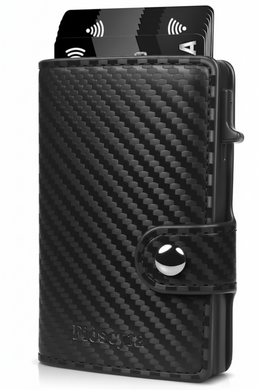 Portafoglio Slim in Fibra di Carbonio con Protezione RFID